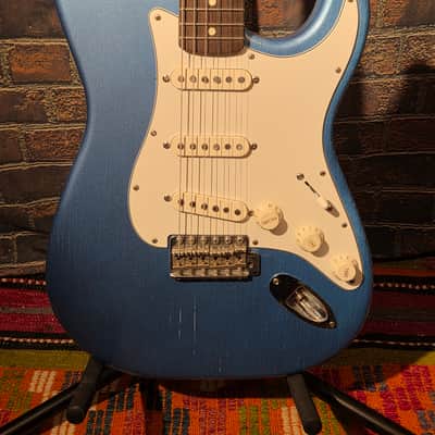 S-Style Partscaster - Aged Lake Placid Blue Body, Fender Custom Shop Neck & Bridge Pickups, Seymour Duncan SSL-1 Middle Pickup image 5