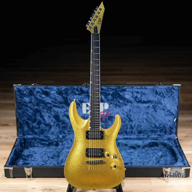 ESP USA Horizon-II Seymour Duncan Guitar w/ Case – Gold Sparkle image 1