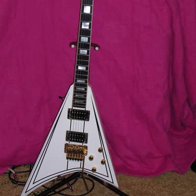Jackson Randy Rhoads 1992 - White with Black Pinstripes image 6