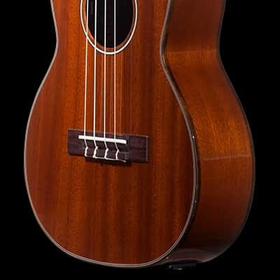 Ohana TK-35GCE All-Solid Mahogany Cut-Away Electric Acoustic Tenor Ukulele -BLEM image 2