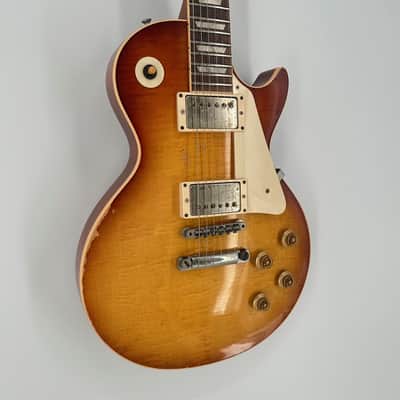 Immagine Gibson Custom Shop Billy Gibbons "Pearly Gates" '59 Les Paul Standard Aged & Signed - Aged Heritage Chery Sunburst - 3