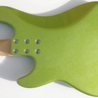 G&L USA LB-100 Margarita Metallic Electric Bass Guitar Maple Neck Hardshell Case G & L image 4