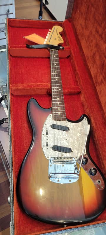 Fender Mustang Electric Vintage with Original Case All Original 1973 - Sunburst image 1