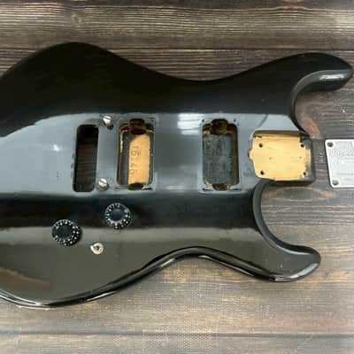80s KRAMER JK2000 Alder Body Black HH w/Plate Made in Japan image 1
