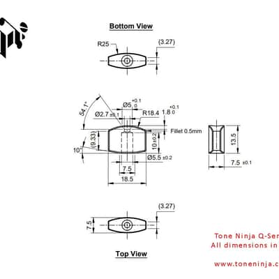 Tone Ninja Faux Tortoise 07 Style Buttons (6) fits Schaller Tuners image 2
