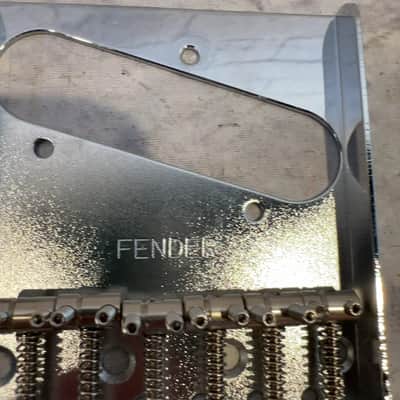 Fender 0990810000 Telecaster Bridge Assemble with Six Steel Saddles Bridge image 3