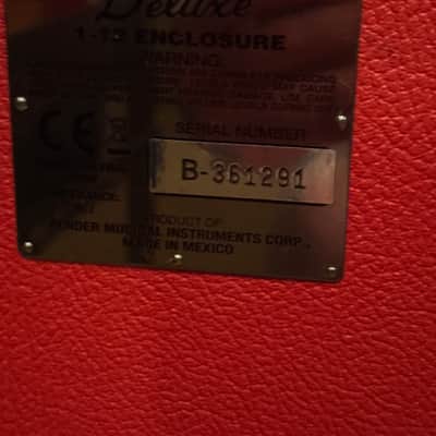 Fender Hot Rod Deluxe 1x12 ext cab 2000s - Texas Red image 3