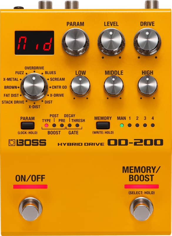 Boss OD-200 Hybrid Drive Effects Pedal image 1