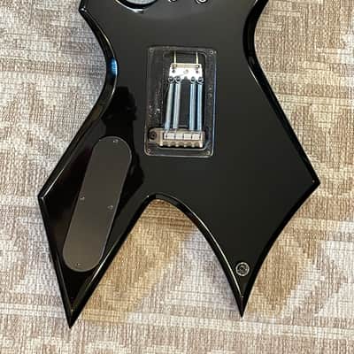 B.C. Rich Warlock NJ Series Onyx Widow Headstock w/Original Hardshell Case image 6