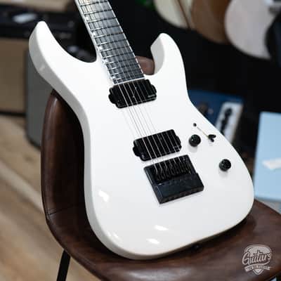 ESP E-II M-II 7B Baritone 7-String Evertune Guitar w/ Case–Pearl White (B-stock) image 2