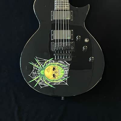 ESP LTD KH-3 Kirk Hammett Signature Spider - Black with Spider Graphic & Hard Case image 2