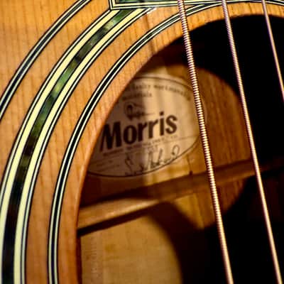 Morris W-65M "Tree of Life" 1970s MIJ Acoustic Natural W/HARD CASE image 16