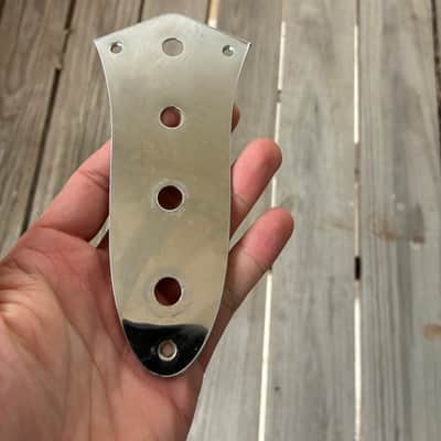 Fender Jazz bass control plate Lefty Left Handed 1999 - Chrome project image 9