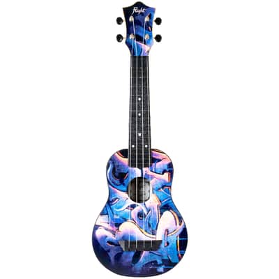 Flight TUS40 Graffiti Travel Soprano Ukulele New - Graffiti image 3
