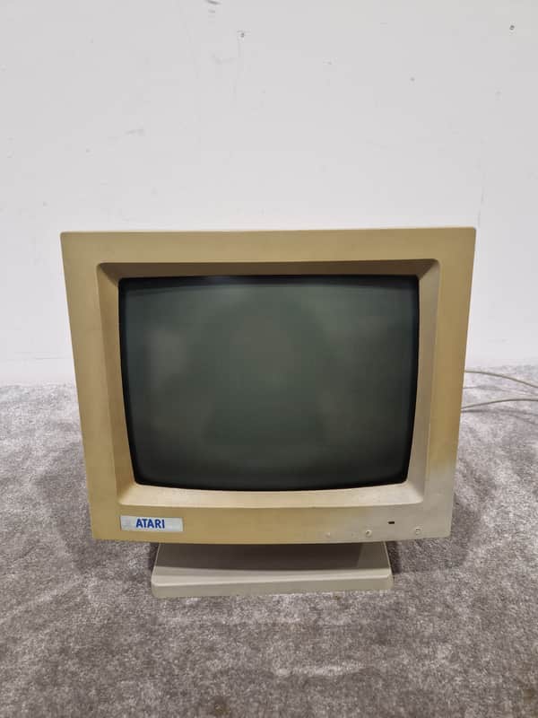 Atari SM125 - High-Resolution Monochrome Monitor - Very Good w/ Power Supply image 1