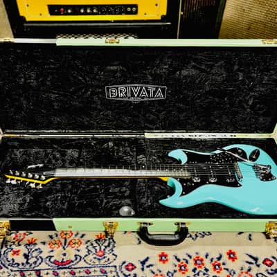 2015 Hagstrom RetroScape Series H-III - Limited Edition 50th Anniversary - Aged Sky Blue w/ Case image 1