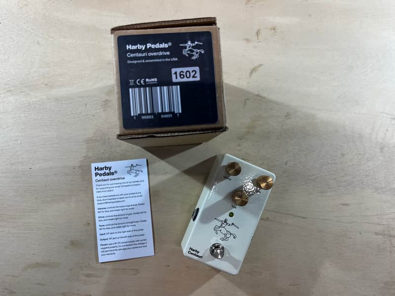 Harby Centauri Overdrive / Boost Pedal – Klon Style Transparent OD – Excellent Condition image 1
