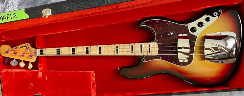 Fender jazz bass 1972 - 3 tone sunburst image 1