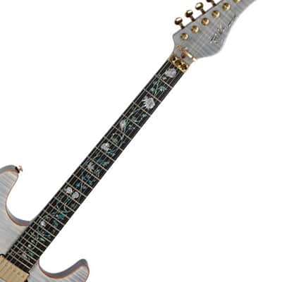 Reedoox Rosette Custom FR Floyd Rose Maple Drop Top Unique Inlay Electric Guitar AW image 3