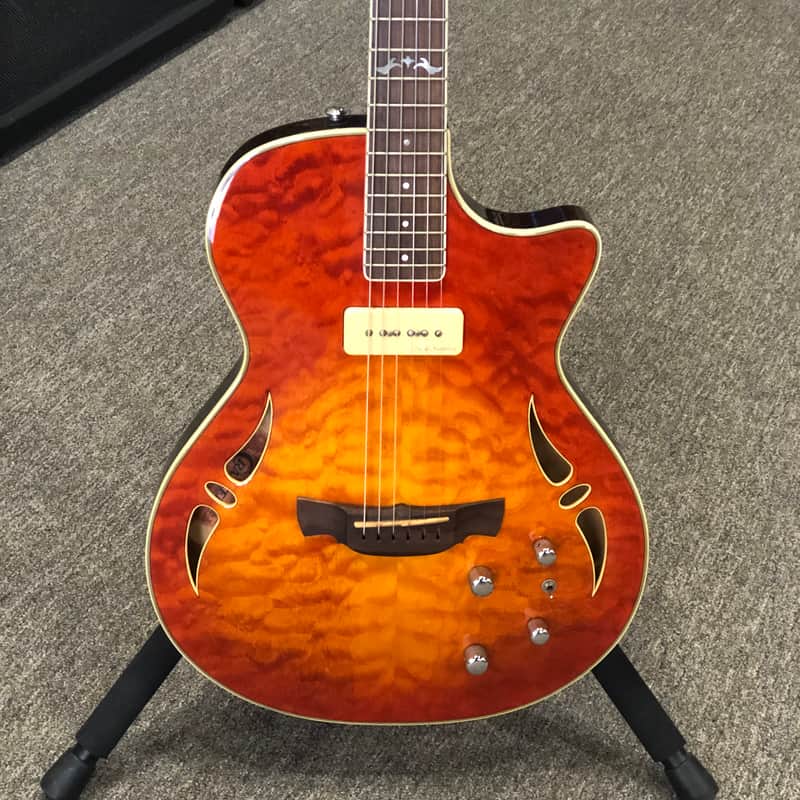 Crafter SAT-QMOS - T5 Style Guitar with P90 and Piezo | Reverb