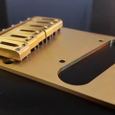 Armadillo Brass "Keef" Telecaster Bridge - 6 saddle image 1