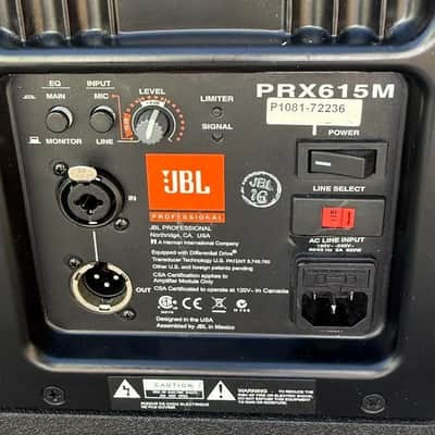 JBL PRX615M Powered Speakers in Wheeled Road Case #6740/6774(PAIR)TRUEHEARTSOUND image 3