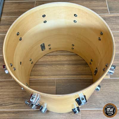 Camco Hoshino Floor Tom 16" x 16" Natural Maple EXC image 23