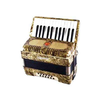 Immagine Vintage, Rare, German Made, Top Quality Accordion Weltmeister - 12 bass + Original Hard Case & Straps - from the Golden Era - 4