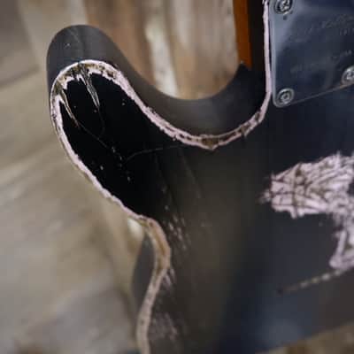Keith Holland Custom T-ANS #1335 2025 - Black Nitro over Pink with Laser-Etched Paisley with Hard Case image 23