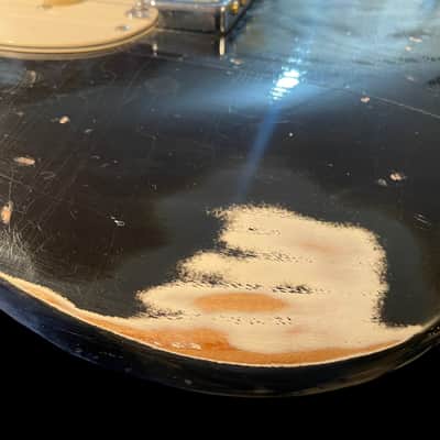 1977/1978/1979 Fender Stratocaster Body Project Real Relic in Black! image 10
