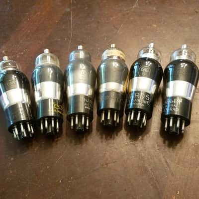 RCA etc. ONE (1) 6A8G Pentagrid Converter tNOS TESTED Vacuum Tube black or grey glass 6A8 Audio 1935-1945 image 1