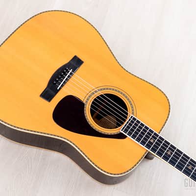 1977 Yamaha L-10 Vintage Dreadnought Acoustic Guitar, Spruce & Rosewood w/ Case & Hangtag, Japan image 10