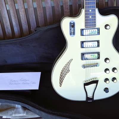 ONE OF A KIND Eastwood Bill Nelson Astroluxe Cadet Custom Prototype semi-hollow guitar Emerald Back image 1