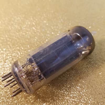 RCA Matched Pair (2) 6CG7 tNOS AT1000 TESTED Vacuum Tubes T1 blackplate dual triode 1954-1959 image 12