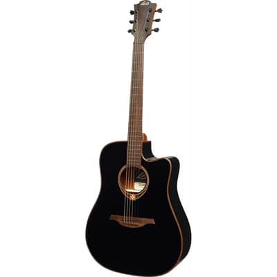 Lâg Guitars TRAMONTANE T118DCE-BLK | Dreadnought Cutaway A/E, Black. Brand New! image 4