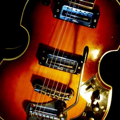 Hofner 459 VTZ 1967 Sunburst. Violin 6 string guitar. UBER RARE with Vibrato. image 24