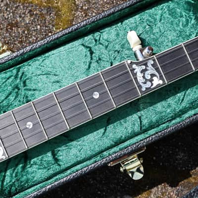 Ome Silver Magican Bluegrass Banjo 5S - emerald image 3