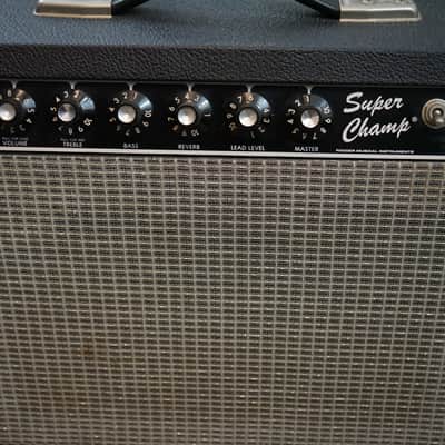 1982–1984 Fender Super Champ 18W Tube Combo Amp - Original Blue Label Speaker & Footswitch image 3