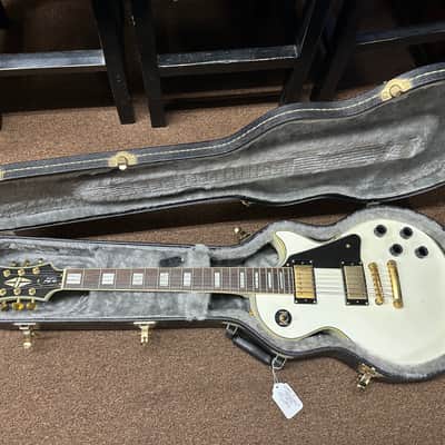Used Epiphone Les Paul Custom Electric Guitar - Alpine White Vintage 2007 w/ Hard Case image 1