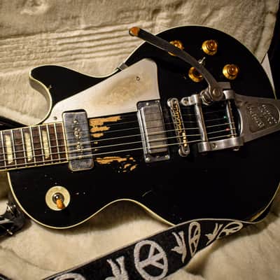 Dax&Co. Heavy Aged Neil Young "Old Black" style Gibson Les Paul Guitar Relic W/ Case! image 20