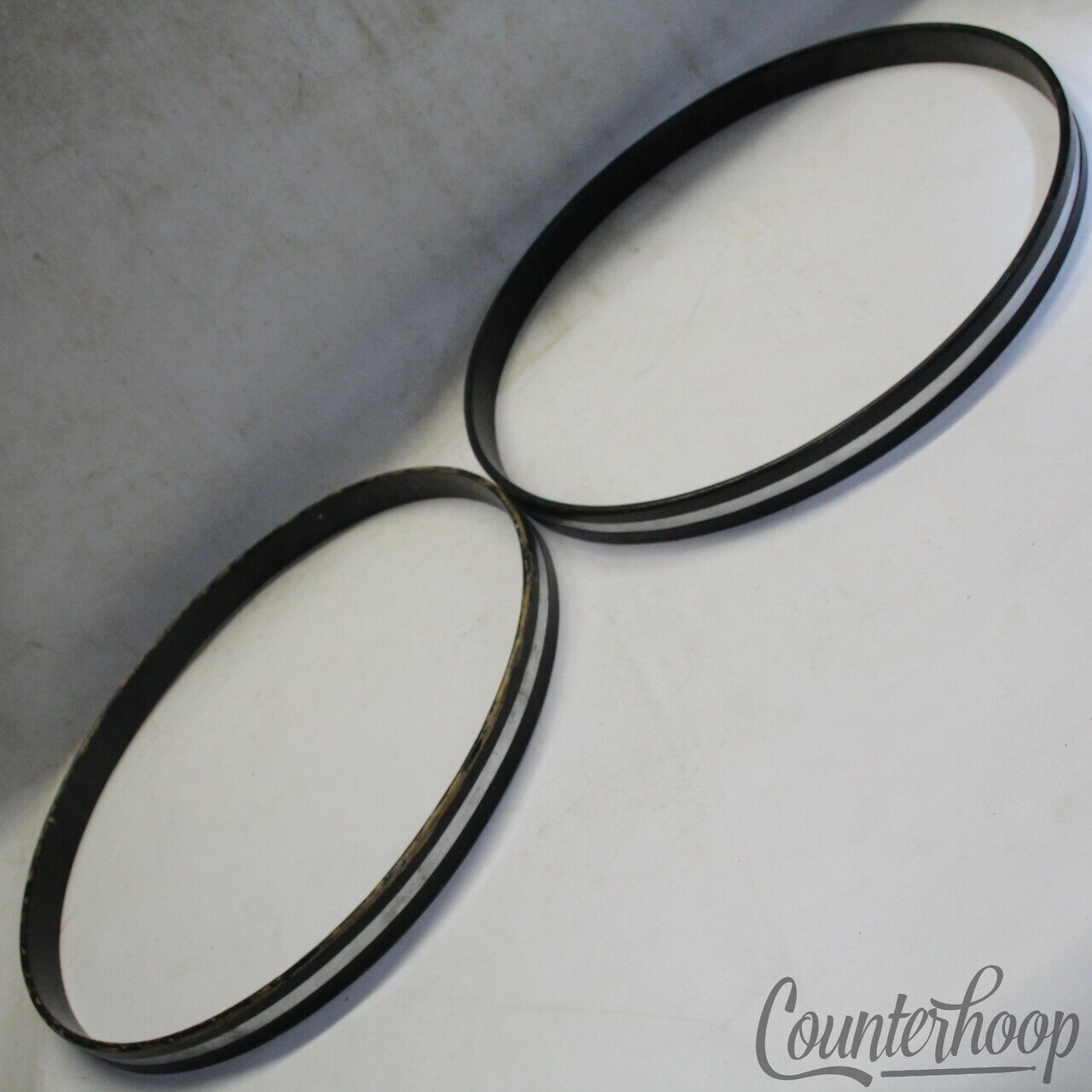 Slingerland 22" COW Hoops Set 2x Chrome Over Wood 1-Ply Maple Vintage 70s USA* — main photograph