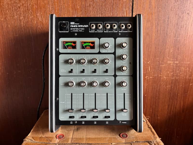 Roland System 100 Model 103 Mixing Amplifier Module w/ box image 1