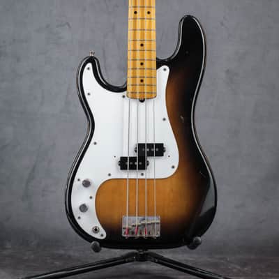 Japan MIJ era LH Lefty Lefthanded reverse Fender PB Precision 57 Japan Reissue  1991 Sunburts image 1
