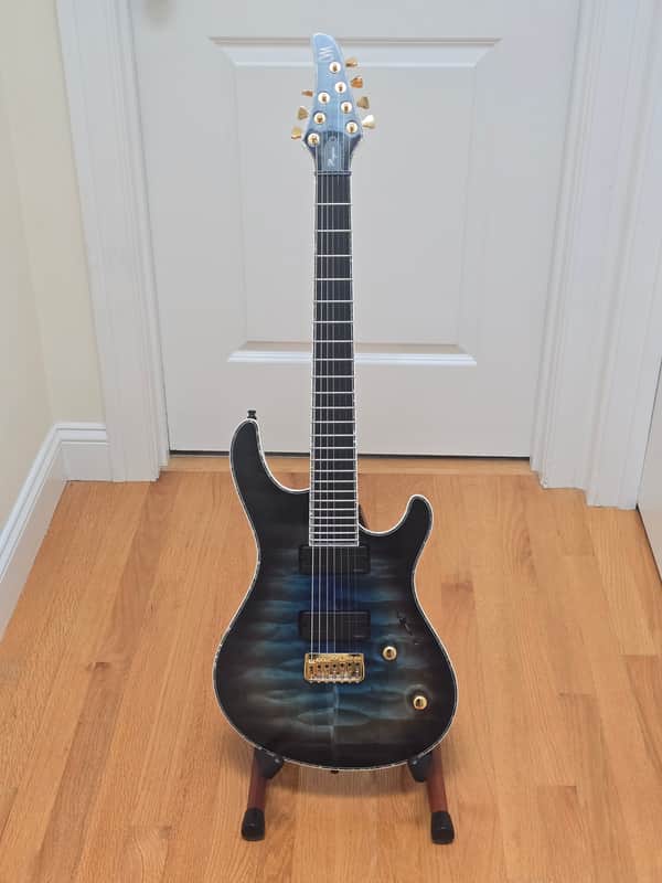 Mayones Regius 7 2019 - Galaxy Eye Blue Burst image 1
