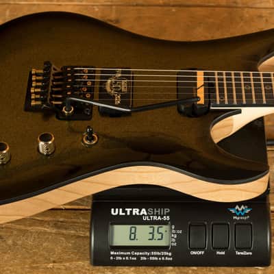 Schecter Avenger FR S 50th Anniversary - Ebony - Gold Burst image 8