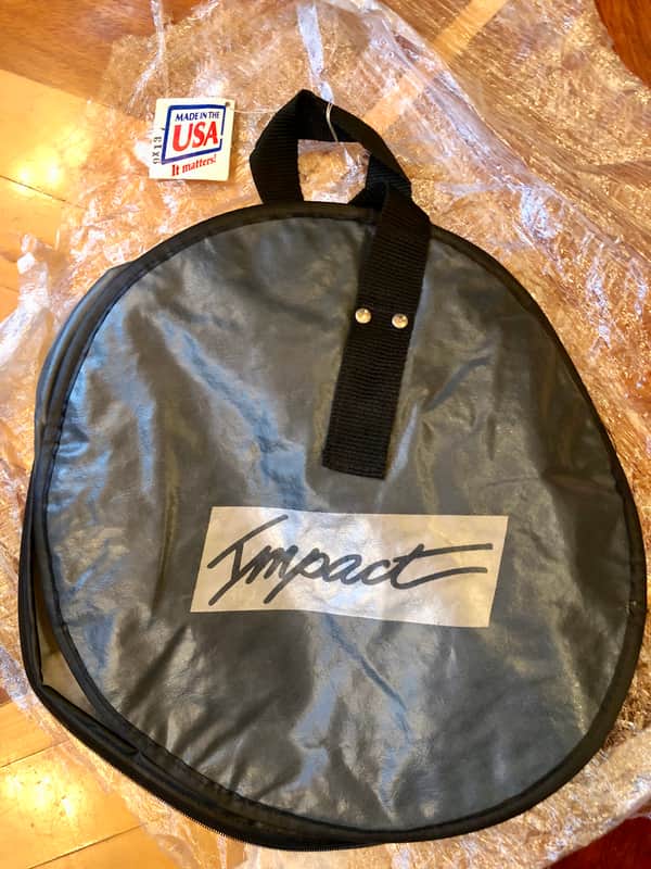 NEW UNUSED - USA IMPACT, 9" x 13" DRUM TOM TOM GIG BAG CASE COVER - BLACK/GRAY