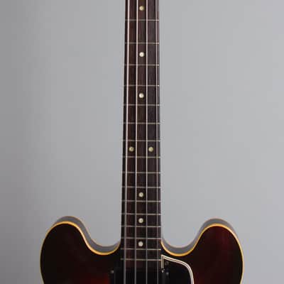 Gibson  EB-2 Electric Bass Guitar (1958), ser. #A-28818, original brown hard shell case. image 8