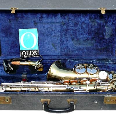 Vintage F. E. OLDS Parisian Ambassador Alto Sax w Neck, Mouthpiece + Case - Good Pads - France - VGC image 1