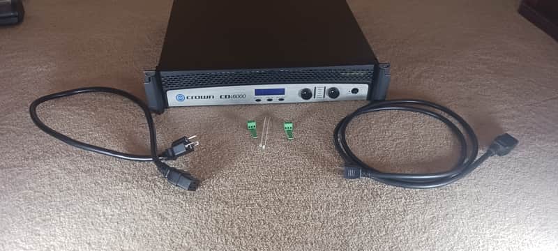 Crown CDi 6000 2-Channel 2100-Watt Power Amplifier 2010s - Black and Silver image 1