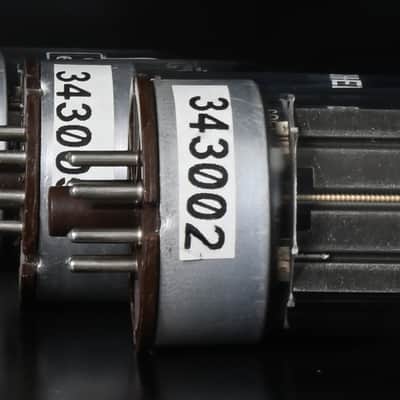 4x 1960s GEC 6080 Black Plate Double Square Getter UK Made Amplitrex Tested Tube image 6